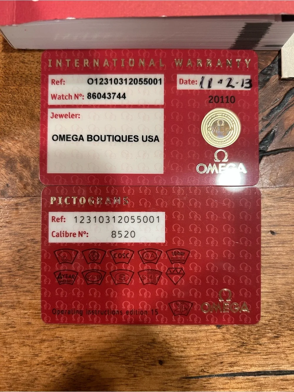 Omega wristwatch stainless